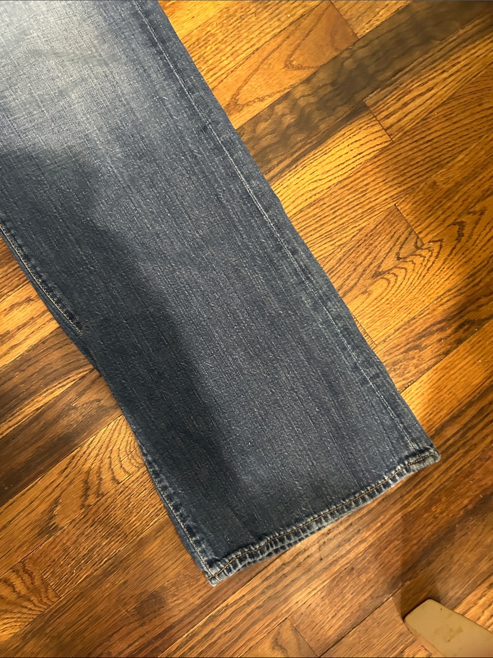 Ag Adriano Goldschmied Men's Bootcut Jeans in Medium Blue Wash - Picture 2 of 16